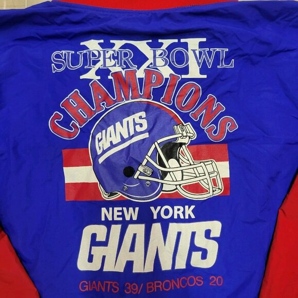 MITCHELL AND NESS NFL New York Giants Superbowl XXI Jacket Size 2XLT MN57PS-GI - Picture 6 of 7